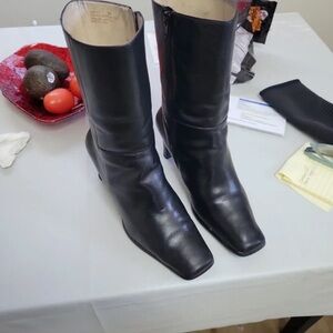 Madeline Black Heeled Boots